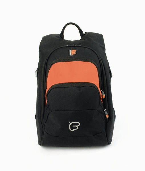 F1 Laptop Backpack - Black & Orange