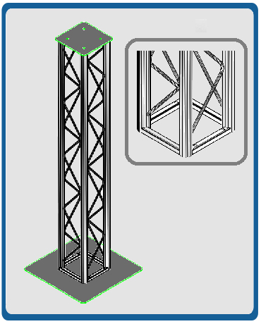 2 Meter Totem Assembly